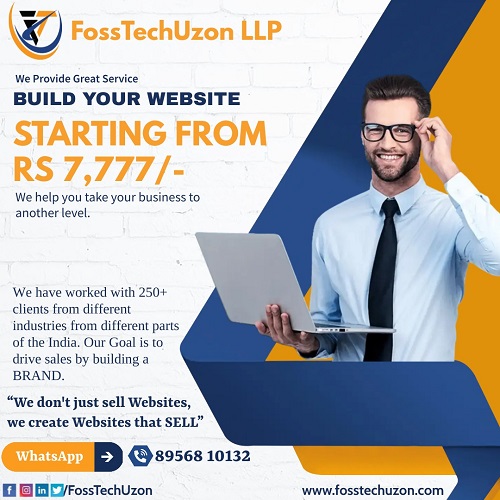 Get Your Website In Just 7,777/- 